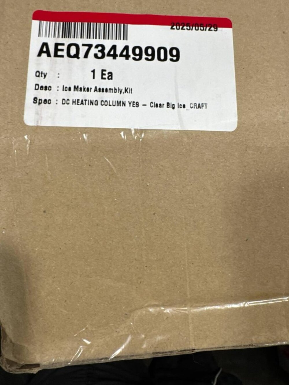 AEQ73449909 ice maker BRAND NEW OEM directly from LG not counterfeit